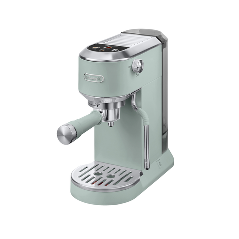 Machine à espresso compacte Dedica Duo Cold Brew vert pistache – De'Longhi