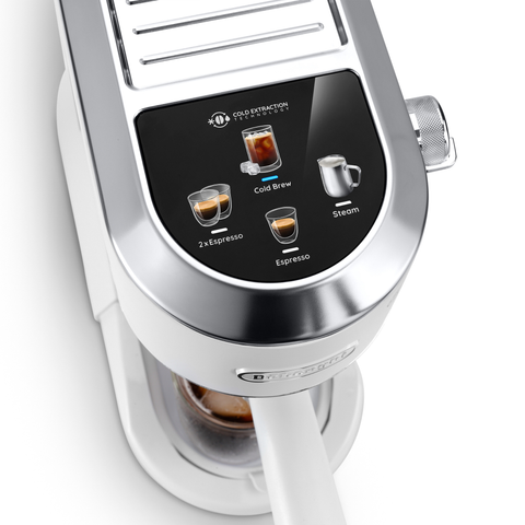 Machine à espresso compacte Dedica Duo Cold Brew vanille – De'Longhi