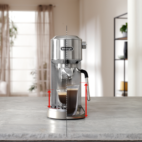 Machine à espresso compacte Dedica Duo Cold Brew acier inoxydable – De'Longhi