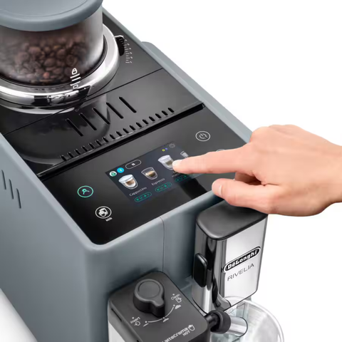 Machine à café automatique Rivelia grise pierre - De'Longhi