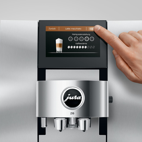 Machine à café automatique Z10 Aluminium blanche - JURA