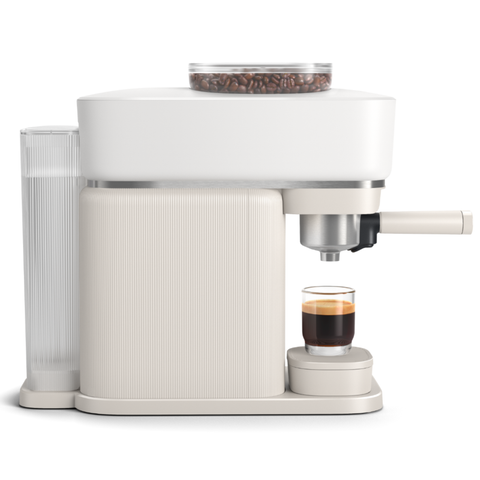 Machine à espresso avec mousseur à lait Baristina blanche - Philips